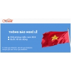 OBD Việt Nam thông báo nghỉ lễ Giải phóng miền Nam và Quốc tế lao động 2016