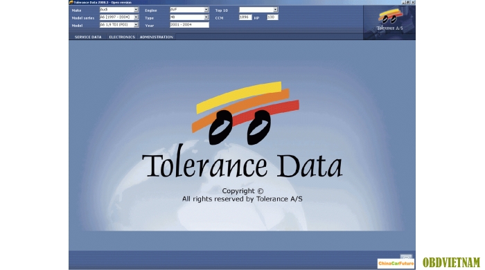 Phần mềm tra cứu  TOLERACE DATA